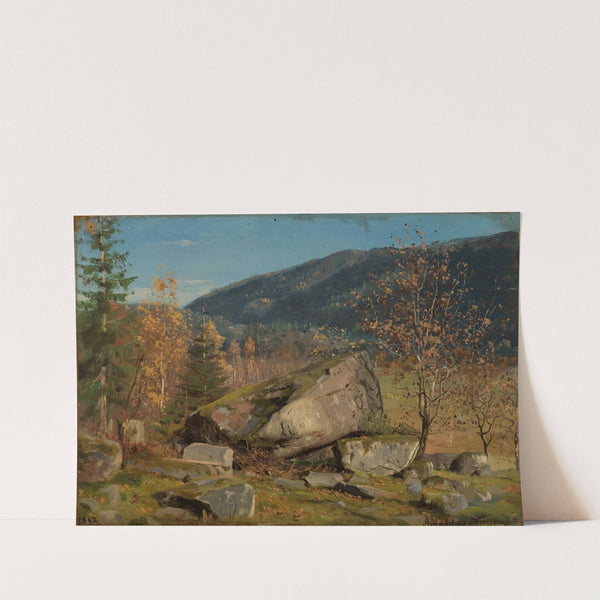 Høstdag. Bjelland, Mandal by Amaldus Nielsen