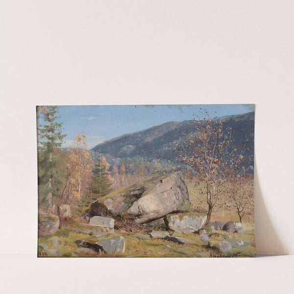 Høstdag. Bjelland, Mandal by Amaldus Nielsen