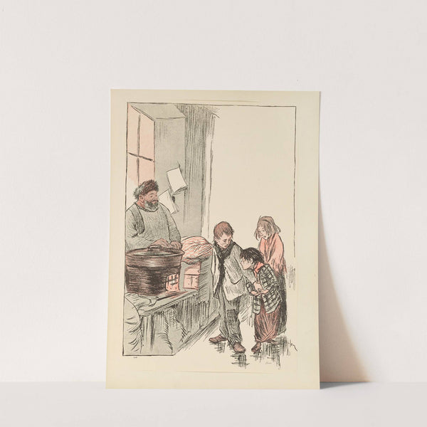 Hot Chestnuts (1912) by Théophile Alexandre Steinlen