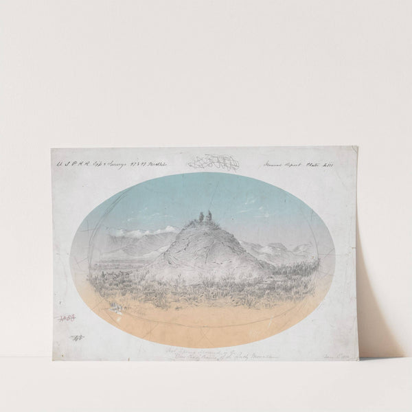 Hot Spring Mound in the 'Deer Lodge' Prairie of the Rocky Mountains by Gustav Sohon