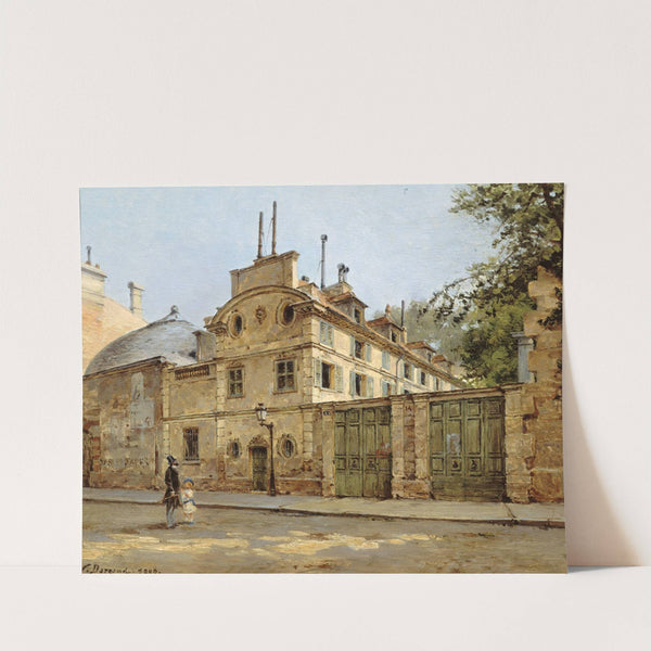 Hôtel de Balzac. Entrée et façade sur la rue Fortunée, aujourd’hui rue Balzac by Paul-Joseph-Victor Dargaud