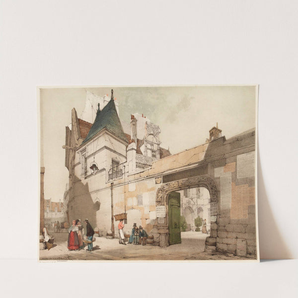 Hôtel de Cluny, Paris (1839) by Thomas Shotter Boys