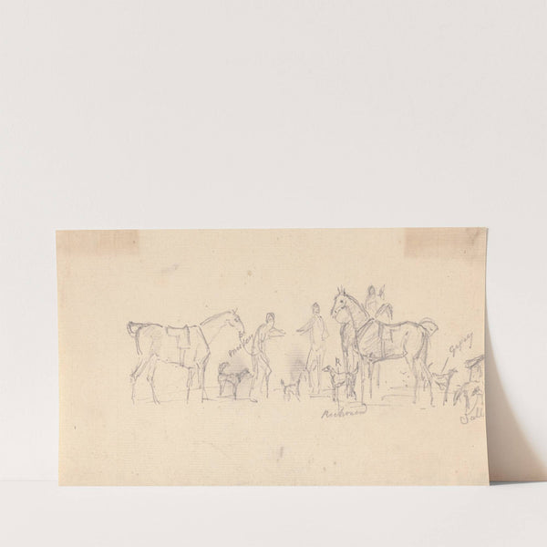 Hound Trial with hounds named by Sawrey Gilpin