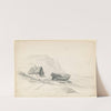 House and Boat at the Shore by Seth Wells Cheney