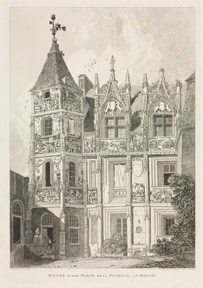 House in the Place de la Pucelle, at Rouen (1821)