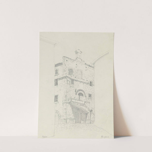 House in Viterbo by Friedrich Wilhelm Ludwig