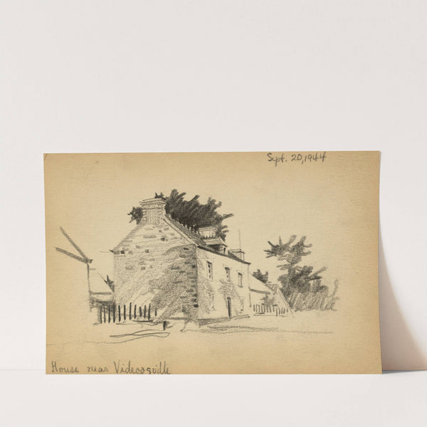 House near Videcosville by Victor Alfred Lundy