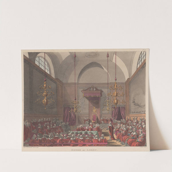 House of Lords (1808) by Thomas Rowlandson