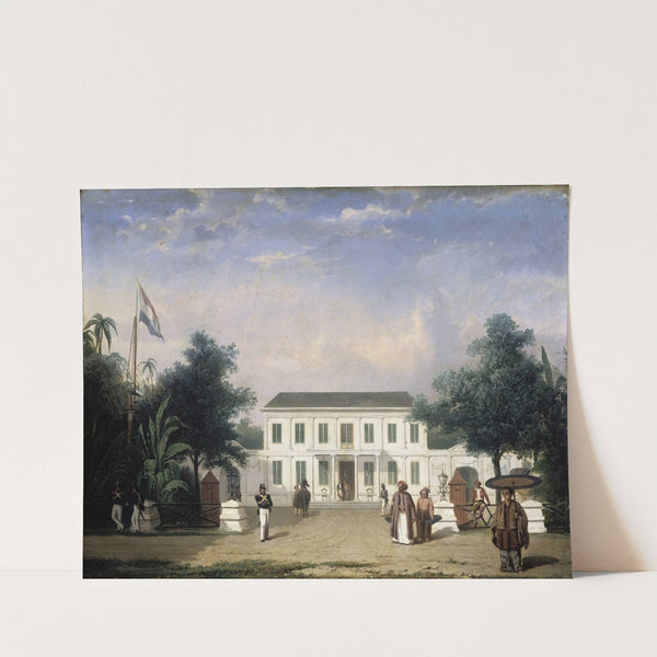 House on the Rijswijk, Batavia (Jalan Veteran) by Ernest Alfred Hardouin