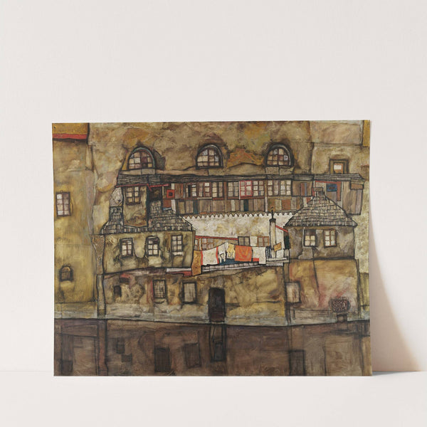 House Wall on the River (1915) by Egon Schiele