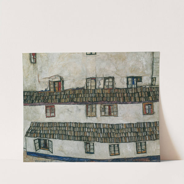 House wall (window) (1914) by Egon Schiele