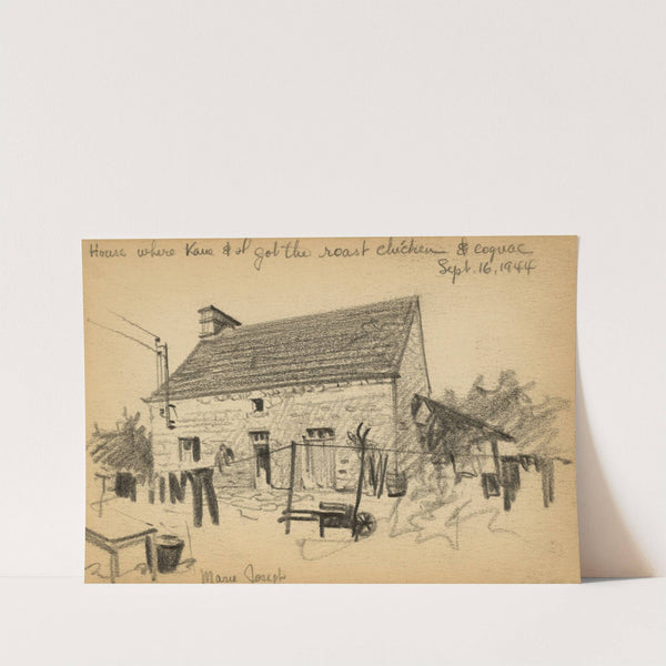 House where Kane & I got the roast chicken & cognac by Victor Alfred Lundy