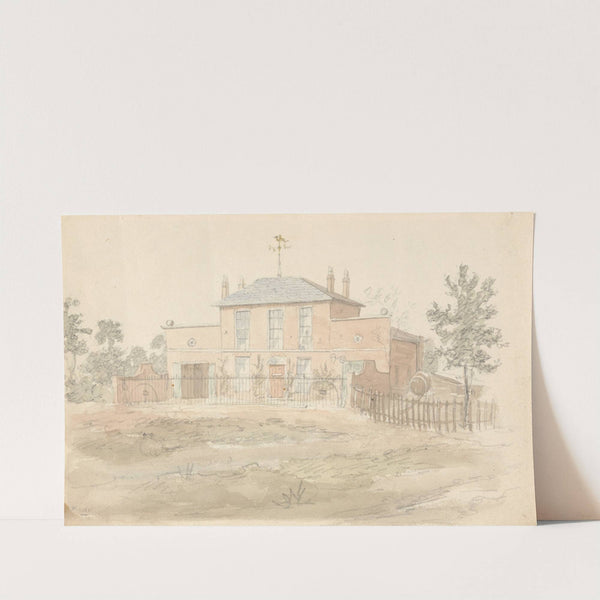 House with Weathercock by John Preston Neale