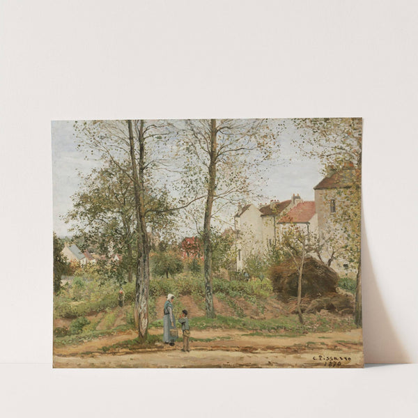 Houses at Bougival (Autumn) by Camille Pissarro