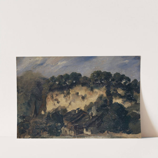 Houses by a Quarry by Frank Buchser