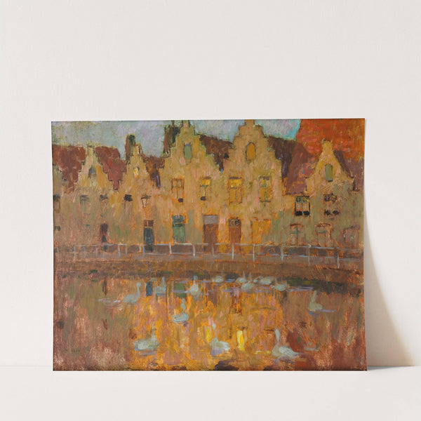 Houses In Bruges by Henri Le Sidaner