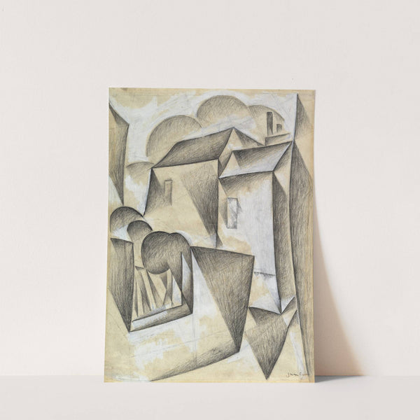 Houses in Paris, Place Ravignan by Juan Gris