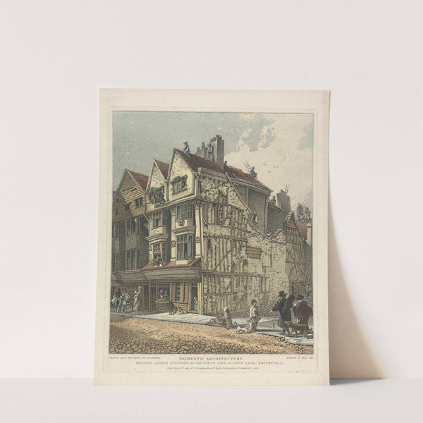 Houses lately standing on the North Side of Long Land, Smithfield (1813) by John Thomas Smith