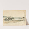Houses near Lake Attersee, study by Rudolf von Alt