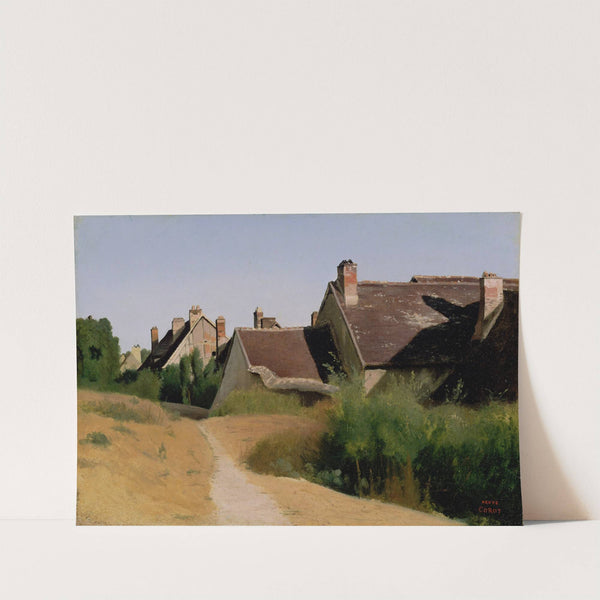 Houses near Orléans (Maisons aux Environs d'Orléans) by Jean-Baptiste-Camille Corot