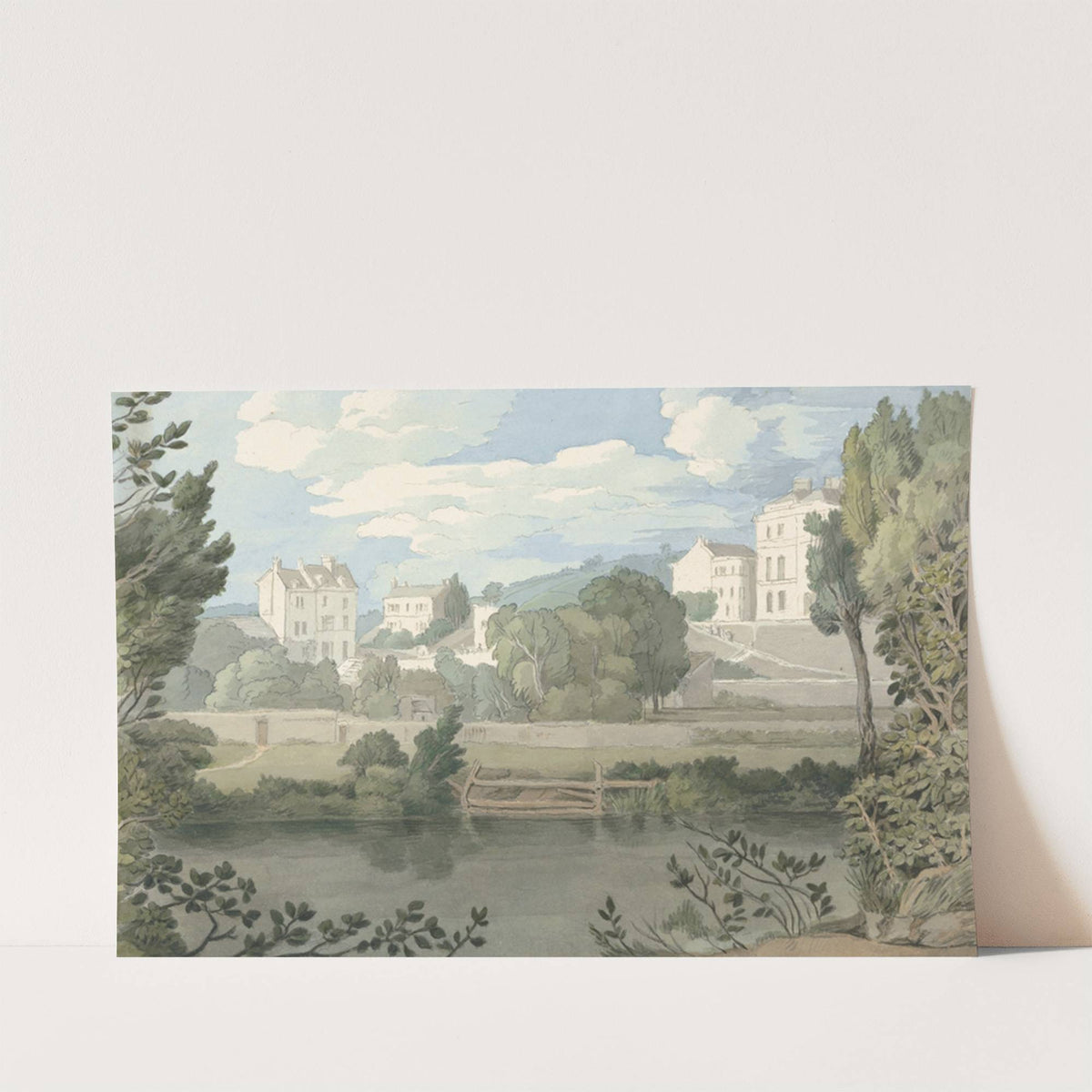 Houses near Plymouth by Francis Towne