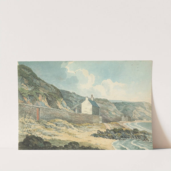 Houses on a Rocky shoreline by Thomas Bradshaw