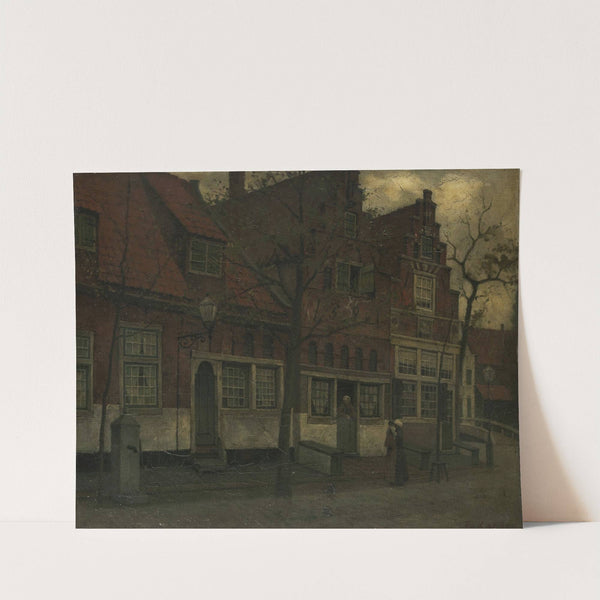 Houses on the Breedstraat, Enkhuizen by Eduard Karsen