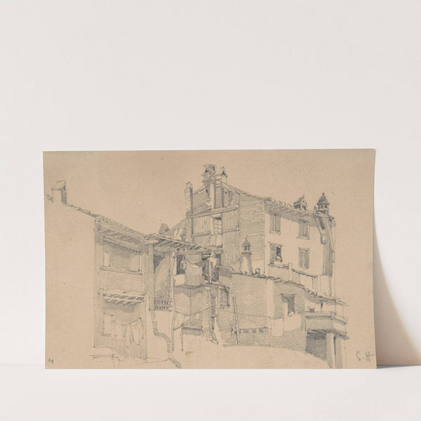 Houses on the Tiber (1838–1910) by Francis Seymour Haden