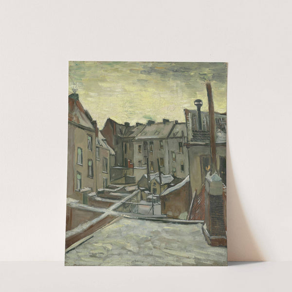 Houses seen from the back (1885 - 1886) by Vincent van Gogh