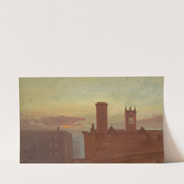 Housetops (ca. 1867) by Frederic Edwin Church