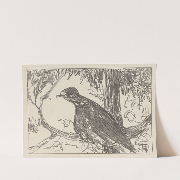 Houtduif in boom by Theo van Hoytema