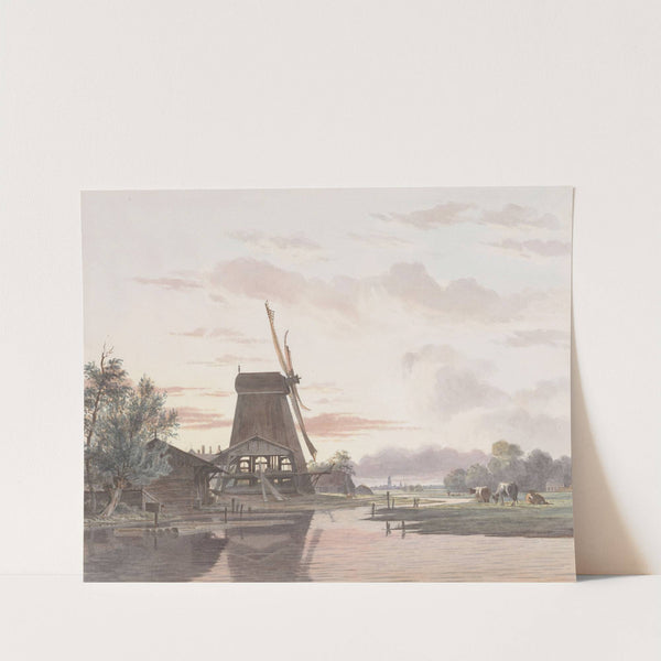 Houtzaagmolen by Hendrik Abraham Klinkhamer