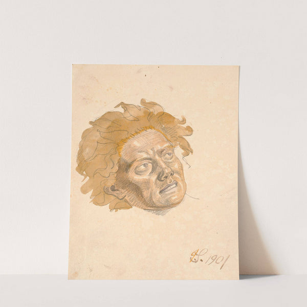 Hovedet af mandsperson (1901) by Joakim Skovgaard