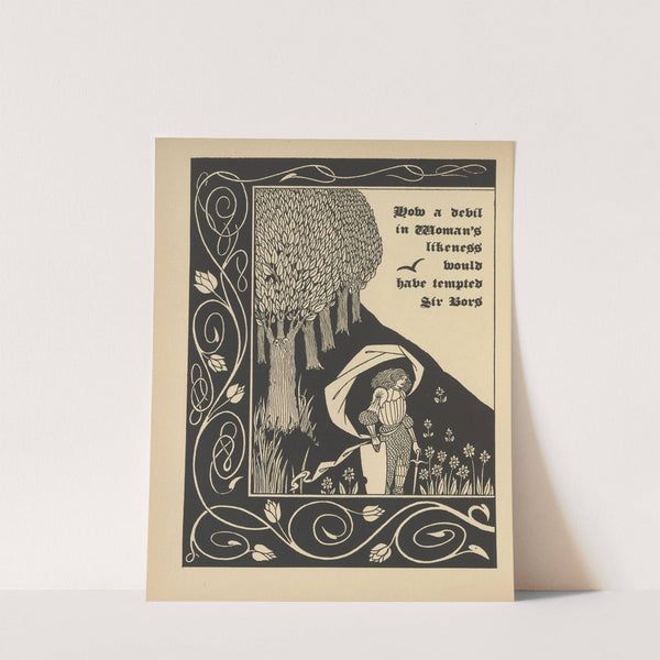 How a devil in woman’s likeness would have tempted Sir Bors (1893-1894) by Aubrey Vincent Beardsley