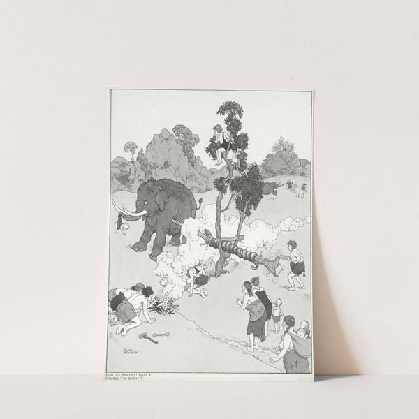 'How Did Man First Make & Perfect the Screw' by William Heath Robinson