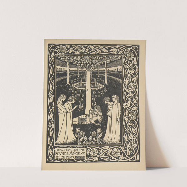 How four queens found Launcelot sleeping (1893-1894) by Aubrey Vincent Beardsley