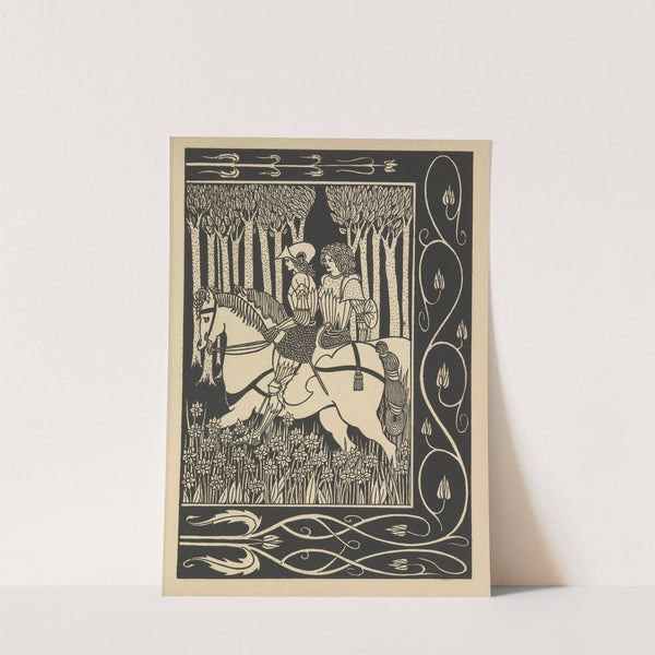 How King Mark and Sir Dinadan heard Sir Palomides making great sorrow and mourning for La Beale Isoud (1893-1894) by Aubrey Vincent Beardsley