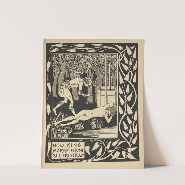 How King Mark found Sir Tristram sleeping (1893-1894) by Aubrey Vincent Beardsley