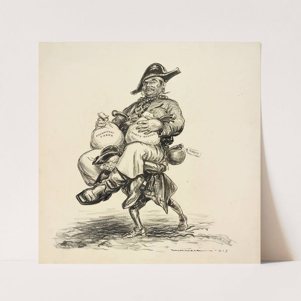 How long will you bear it, Father Knickerbocker (1915) by William Henry Walker