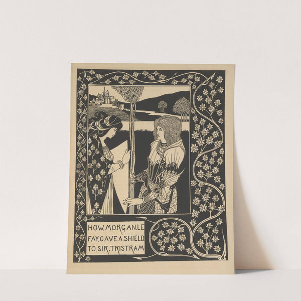 How Morgan Le Fay gave a shield To Sir Tristram (1893-1894) by Aubrey Vincent Beardsley