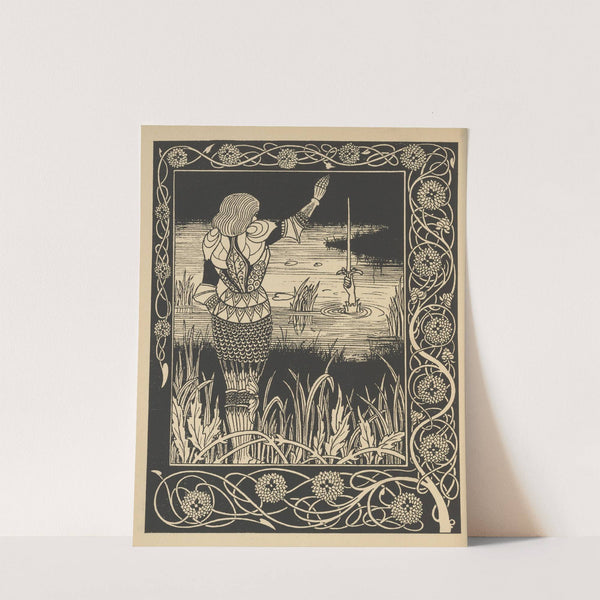 How Sir Bedivere cast the sword Excalibur into the water (1893-1894) by Aubrey Vincent Beardsley