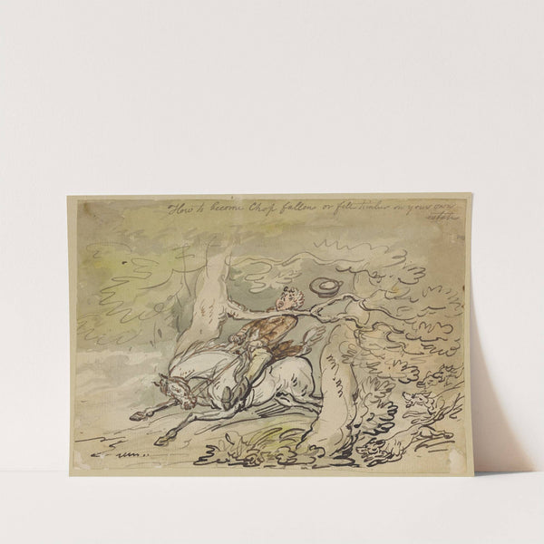 How to become chop fallen or fell timber on your own estate by Thomas Rowlandson