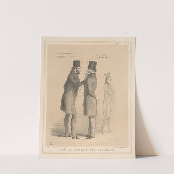 How to jockey the favorite. (1846) by John Doyle
