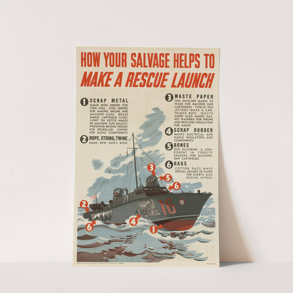 How Your Salvage Helps to Make a Rescue Launch by Anonymous