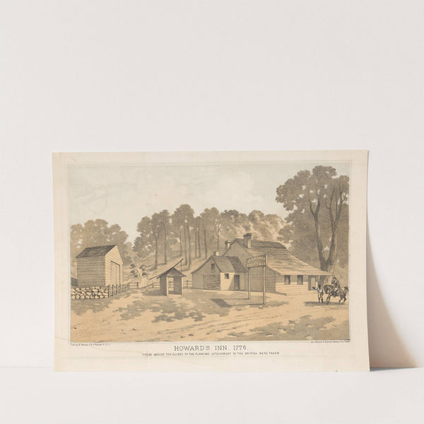 Howard’s Inn. 1776. From which the guides of the flanking detachment of the British were taken. (1868) by Arthur Brown