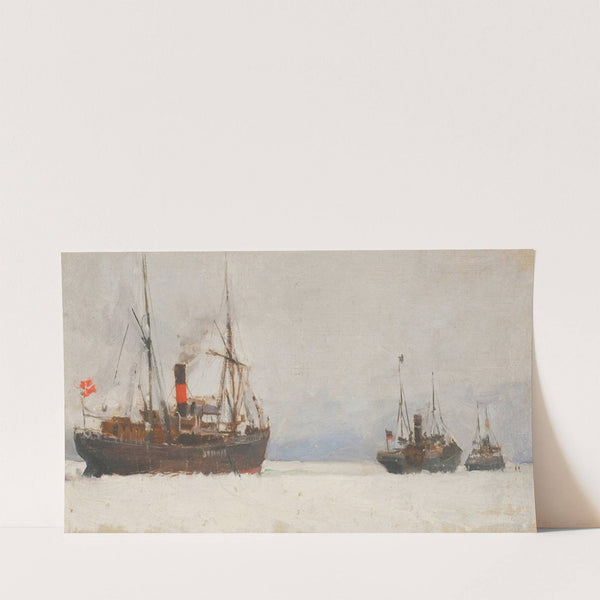 Höyrylaivoja (1891) by Akseli Gallen-Kallela