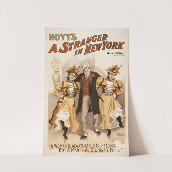 Hoyt's A stranger in New York by Strobridge & Co. Lith.