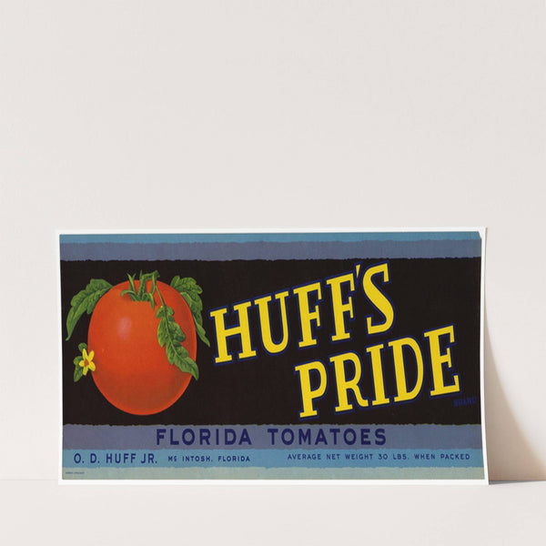 Huff’s Pride Florida Tomatoes Label (1930-1950)