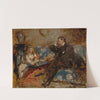 Hugh Hammersley and his daughter Eve by Henry Tonks