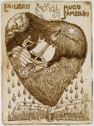 Hugo Samzeliuksen exlibris
